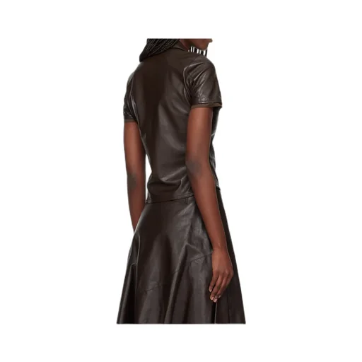 Piquet Leather Shirt