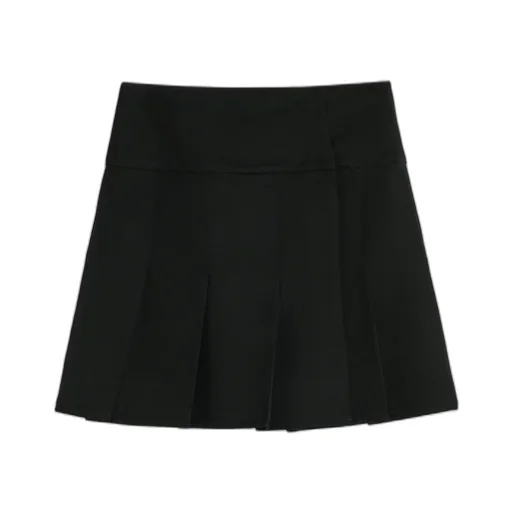 Girdle Pleated Mini Skirt