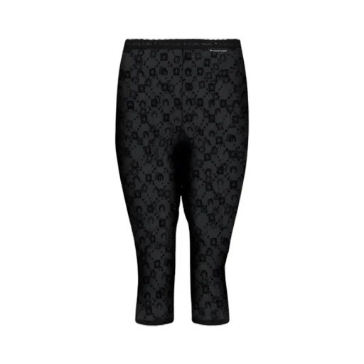 Marine Serre Moonogram Mesh Flock Capri Pants