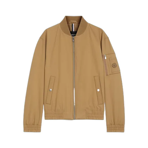 Embroidered-Logo Bomber Jacket