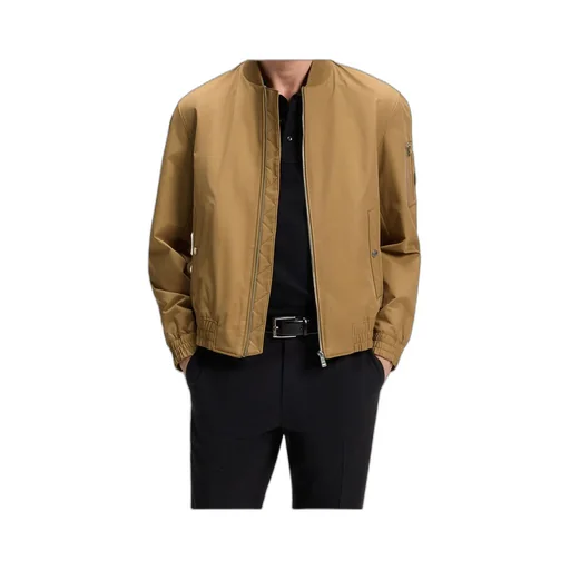 Embroidered-Logo Bomber Jacket