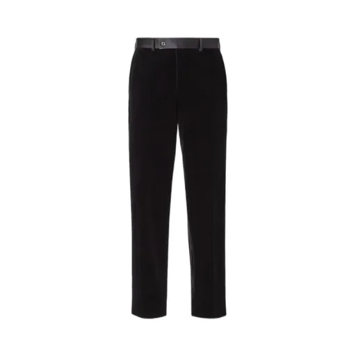 Fendi Satin Waistband Cigarette Velvet Trousers