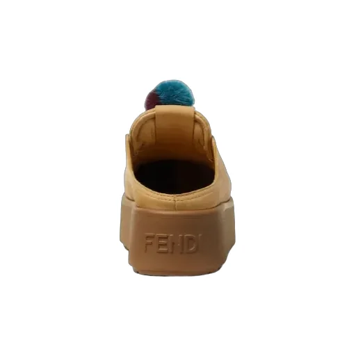 Fendi Lace Detailed Slip-On Clogs