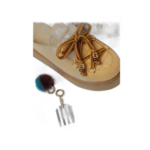 Fendi Lace Detailed Slip-On Clogs