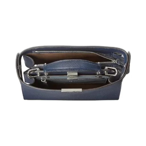Peekaboo Iseeu Small Dark Blue Leather Bag