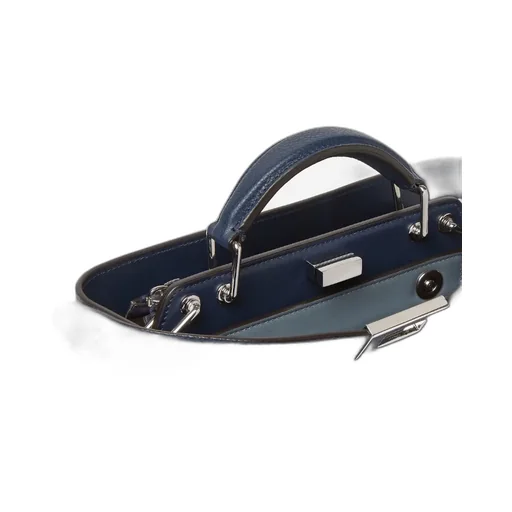 Peekaboo Iseeu Small Dark Blue Leather Bag