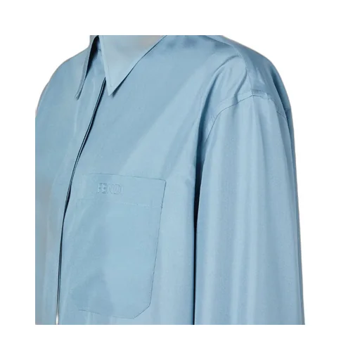 Fendi Long-Sleeved Oversized Poplin Shirt