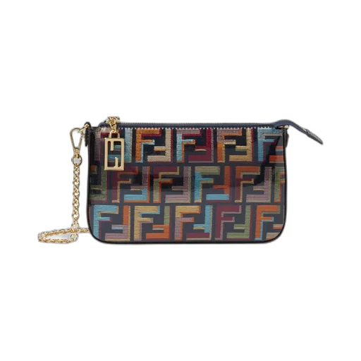 Fendi Baguette Ff Printed Pouch