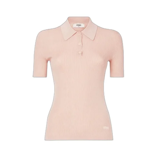 Fendi Short Sleeved Knitted Polo Jumper