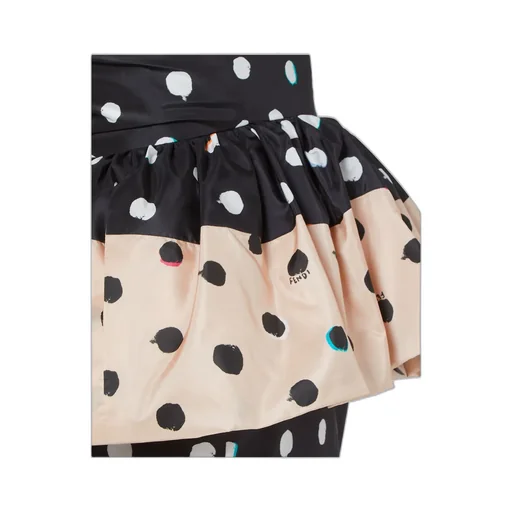 Fendi Printed Bustier Taffeta Dress