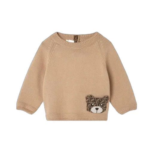 Bear-Appliqu Cardigan