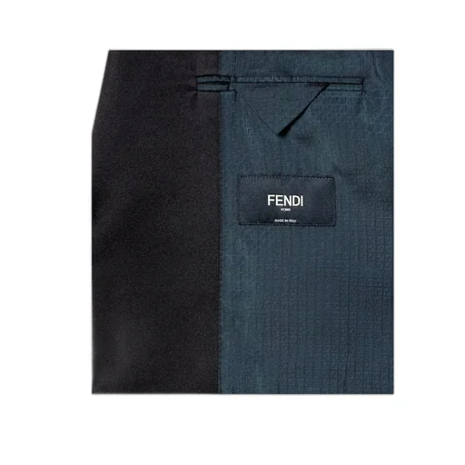 Fendi Single Breasted Velvet Blazer