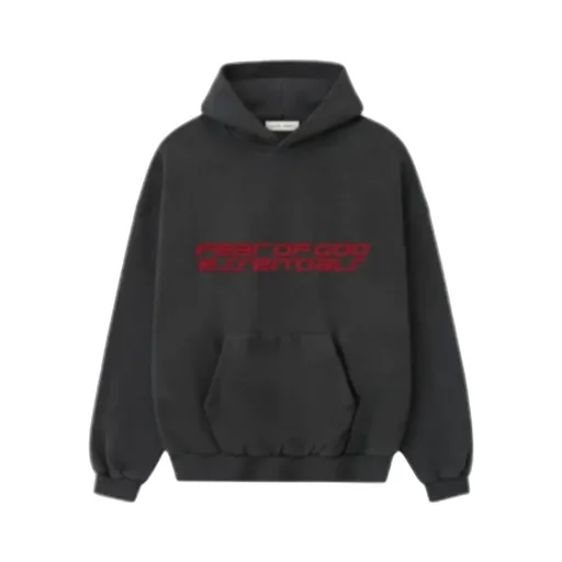Fear Of God Essentials Logo Printed Hoodie