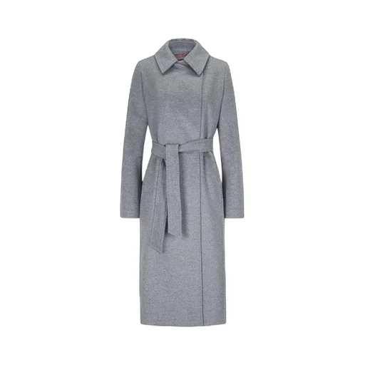 Max Mara Studio Bcollag Belted Long-Sleeved Coat
