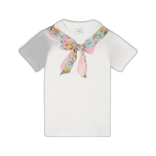 Bow-Print Short-Sleeve T-Shirt