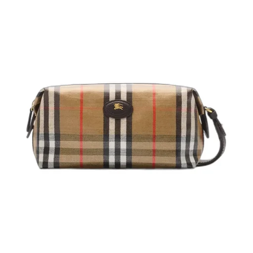 Burberry Highlands Checked Wash Bag