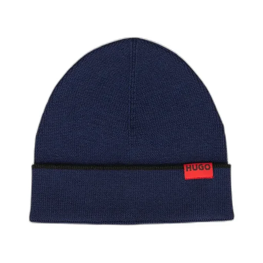 Logo-Detail Fringed Beanie Set