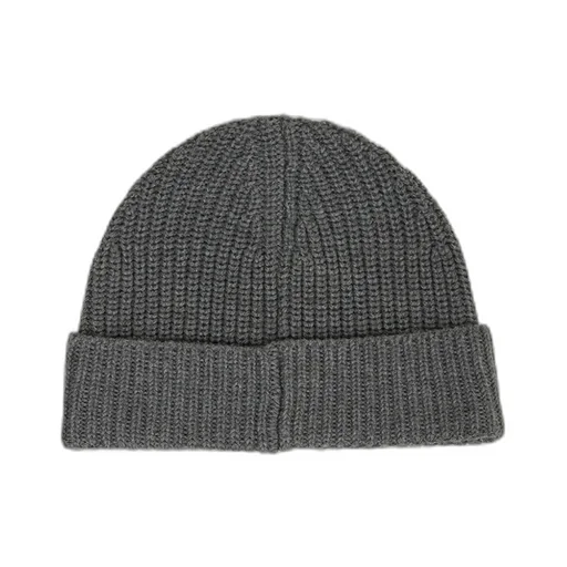 Ribbed Logo-Patch Beanie Hat Set