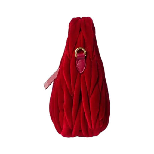 Miu Miu Wander Matelassé Velvet Mini Handbag