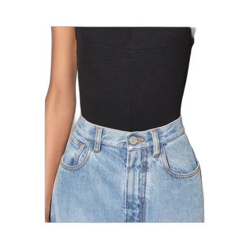 AlaÏA Round Denim Pants