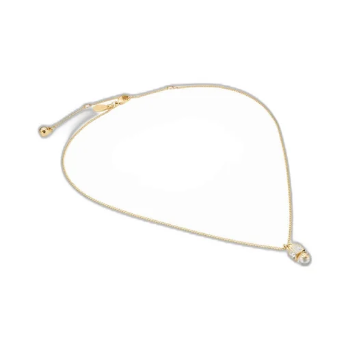 Cube Pearl-Pendant Necklace