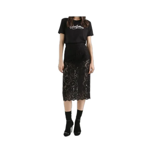 Dolce & Gabbana Logo Embroidered Crewneck T-Shirt