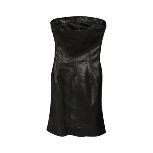Amiri Sleeveless Ruched Zipped Mini Dress