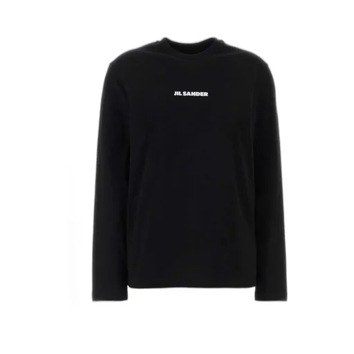 Jil Sander Logo Printed Long-Sleeved T-Shirt