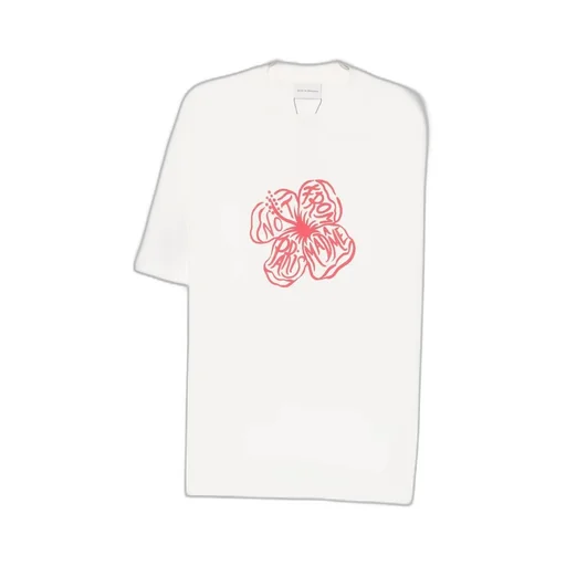 Drle De Monsieur Slogan Hibiscus T-Shirt