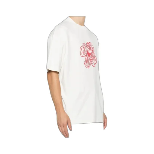 Drle De Monsieur Slogan Hibiscus T-Shirt