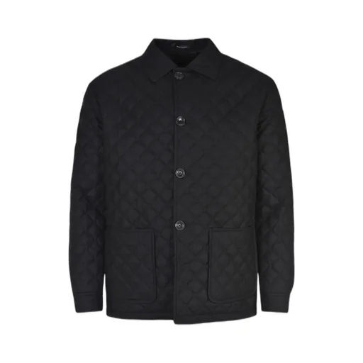 Tagliatore Quilted Shirt Collar Jacket
