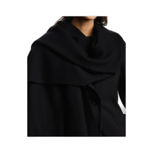 Emporio Armani Logo Embroidered Fringed Edge Scarf