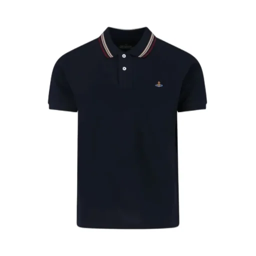 Vivienne Westwood Logo Embroidered Short Sleeve Polo Shirt