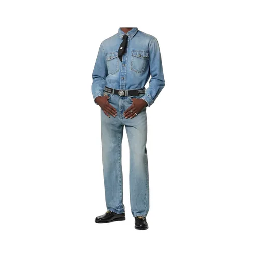 Versace Logo-Patch Pencil Jeans