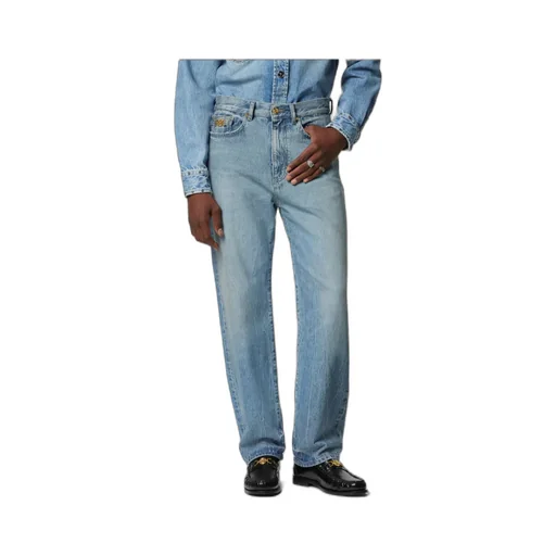 Versace Logo-Patch Pencil Jeans