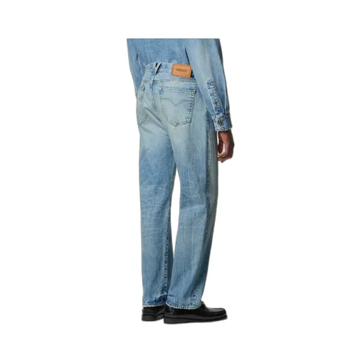 Versace Logo-Patch Pencil Jeans