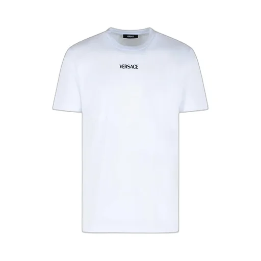Versace Logo-Embroidered Crewneck T-Shirt