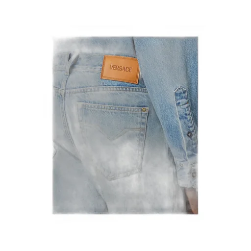 Versace Logo-Patch Pencil Jeans