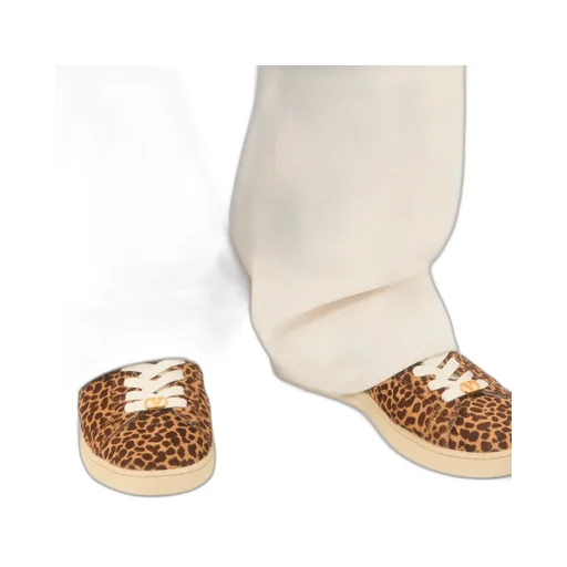 Valentino	Royco Leopard Printed Lace-Up Sneakers