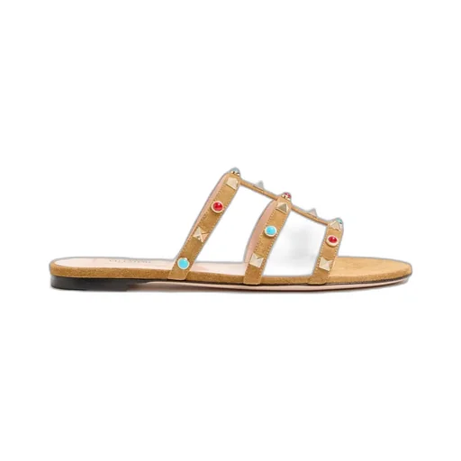 Rockstud Suede Sandals
