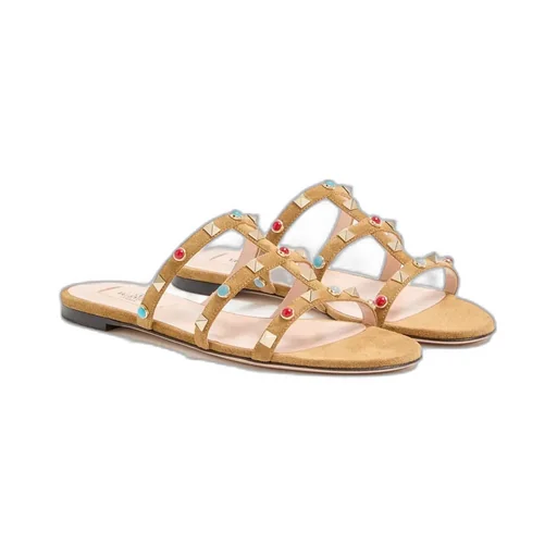 Rockstud Suede Sandals