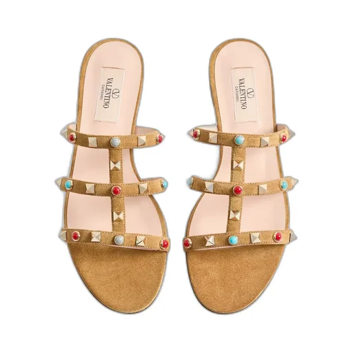 Rockstud Suede Sandals