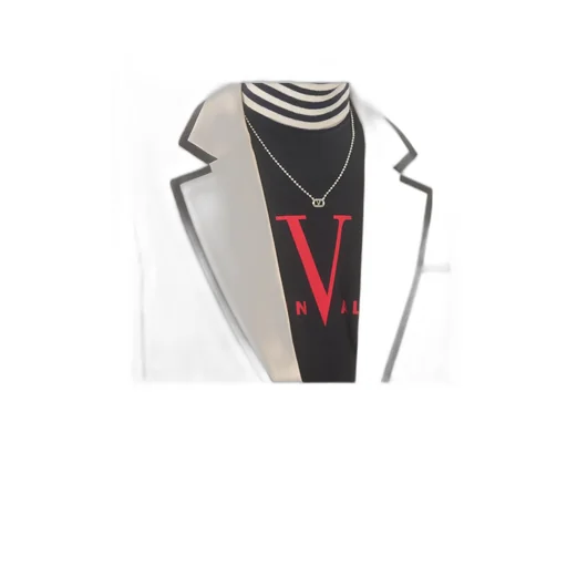 Valentino Ovalette Vlogo Signature Necklace