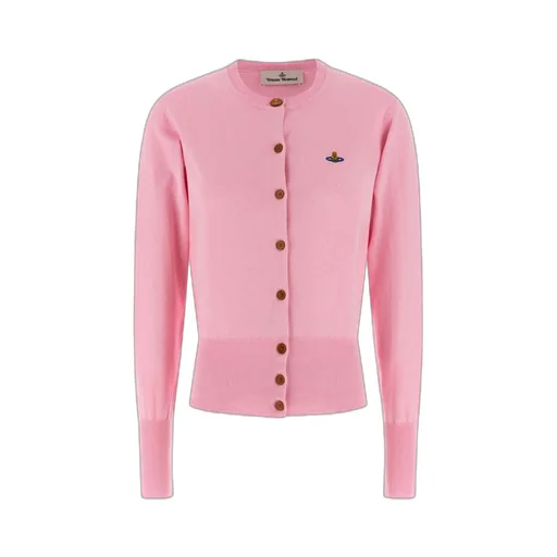 Vivienne Westwood Logo Embroidered Knitted Cardigan