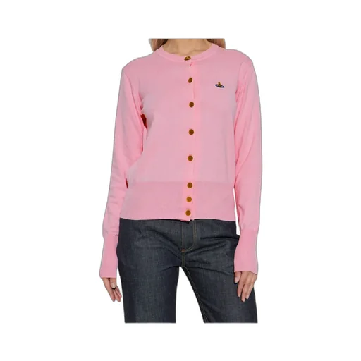 Vivienne Westwood Logo Embroidered Knitted Cardigan