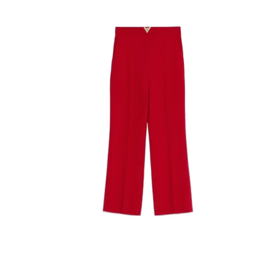 Valentino Logo Plaque Cropped Pants
