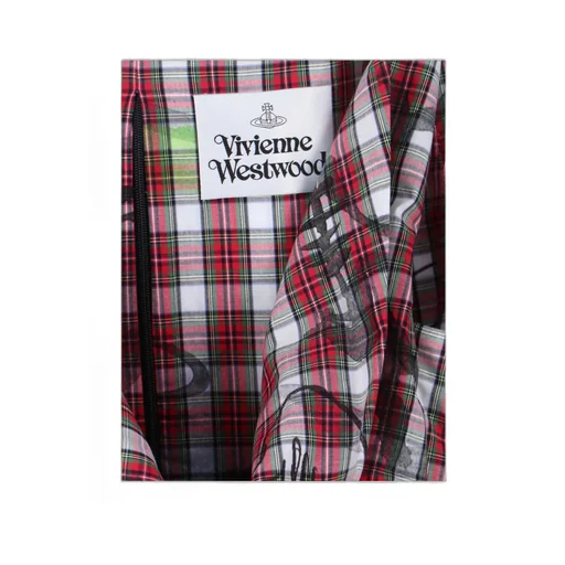 Vivienne Westwood Plaid Draped Sleeveless Top