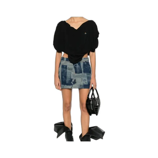 Vivienne Westwood Draped Puff-Sleeve Top