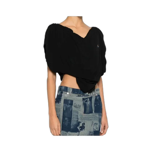 Vivienne Westwood Draped Puff-Sleeve Top
