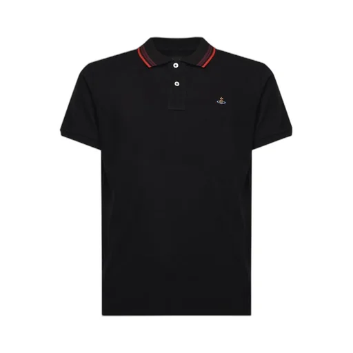 Vivienne Westwood Logo Embroidered Short Sleeve Polo Shirt